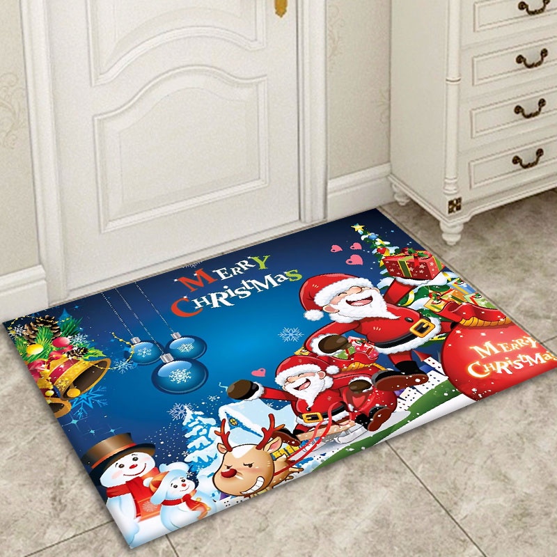 Porta De Entrada Tapete Absorvente Antiderrapante Tapete Decorativo Feliz  Natal - Papai Noel Divertido Perfeito Para Decorar Sua Porta De Entrada |  Shopee Brasil
