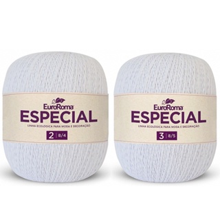 Barbante EuroRoma Especial Branco 500g em Oferta na Shopee