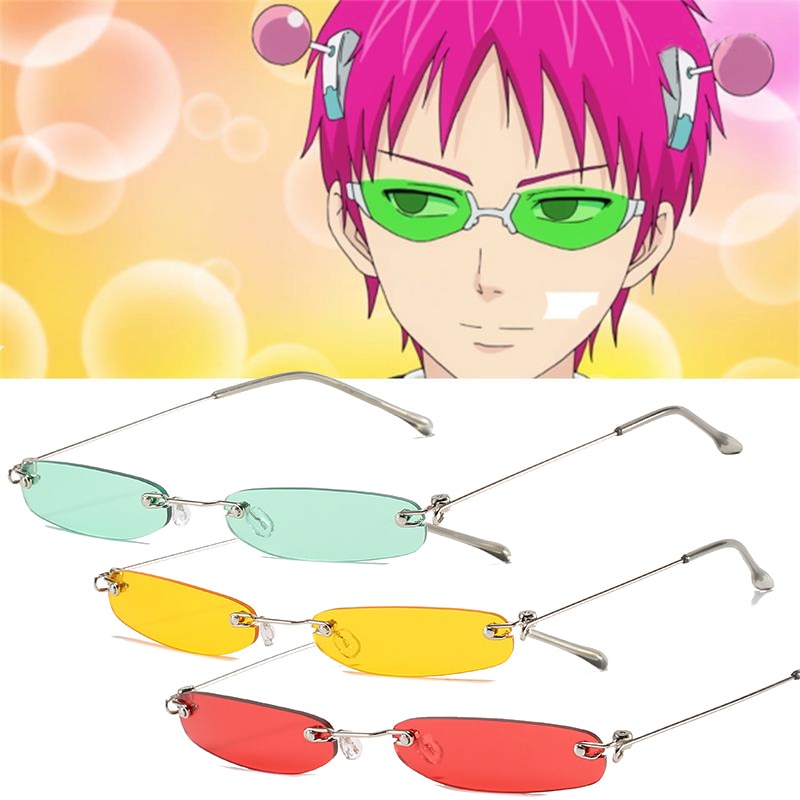 Anime Glasses The Disastrous Life of Saiki Kusuo Cosplay Óculos de