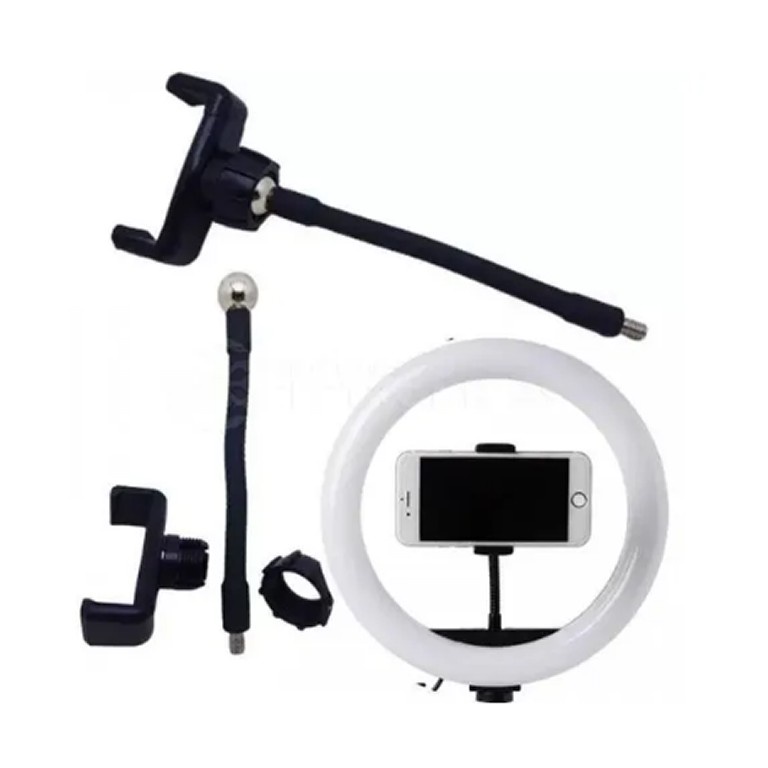 Suporte Do Telefone Dobrável Braçadeira Stand Com 1/4 Parafuso De Montagem Ring Light Smartphone