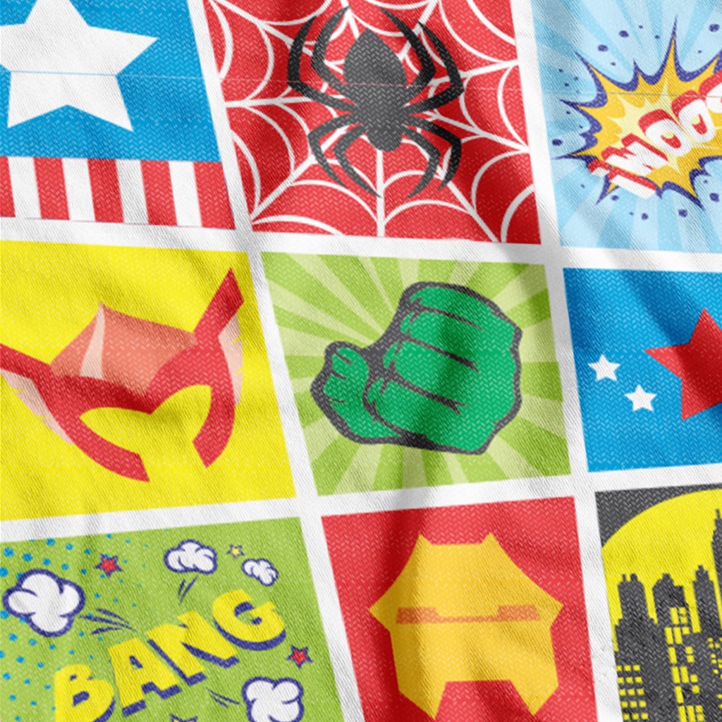 Tnt Estampado Super Herois Marvel Aranha Ferro Hulk Thor para Decoração de Festas Mesa Parede Saquinho Surpresa