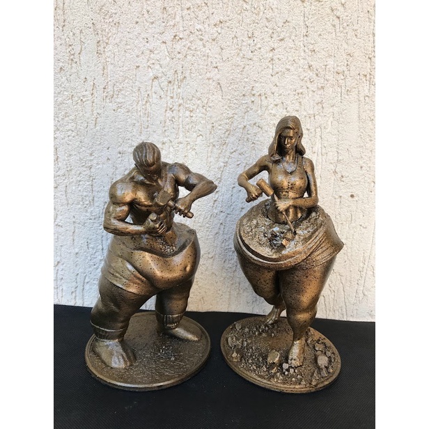 Estátua Motivacional Auto escultura Masculina / Feminina - Breaking The Fat - Impressão 3D