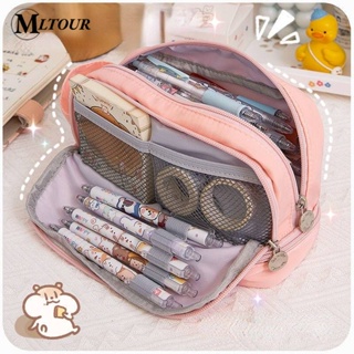 Estojo De Lápis De Grande Capacidade Multifuncional De Tecido Impermeável Com 2 Broches Estojo escolar em Oferta na Shopee