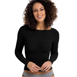 Camiseta Feminina Segunda Pele Classica Com a Gola Redonda Trifil Aderente Confortavel Basica