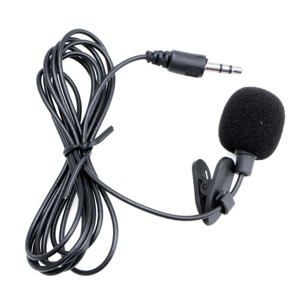 Microfone de Lapela profissional P2 + Adaptador P2 x P3 para fone e Headset