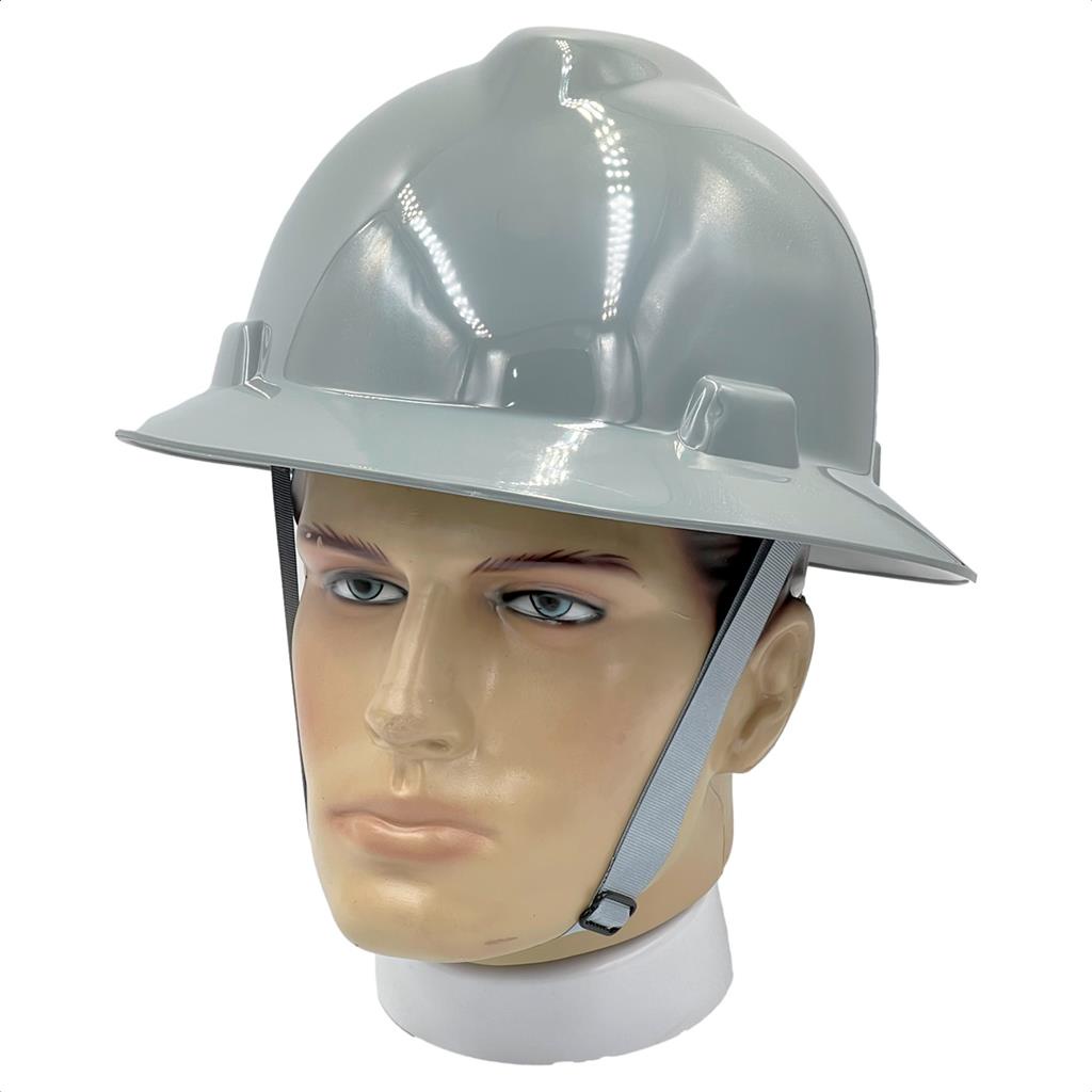Capacete Aba Total Msa Cinza Eletricista E Jugular Classe B CA 365