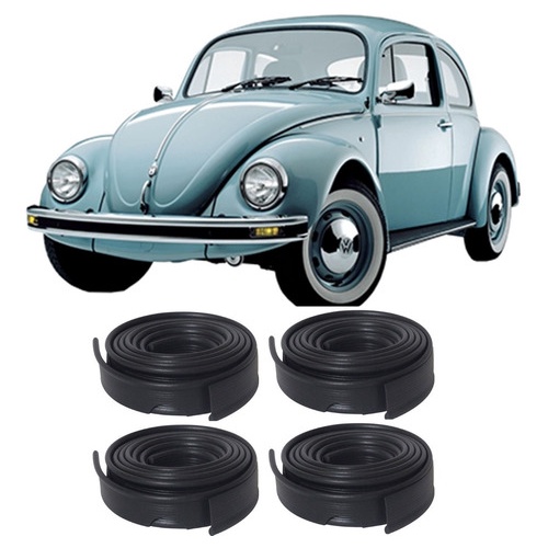 Jogo Galão Paralama Debrum Dianteiro E Traseiro Fusca Preto em Oferta na Shopee