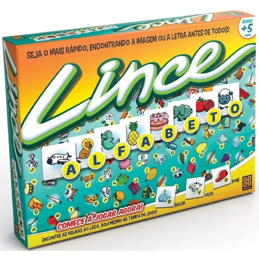 Jogo de Tabuleiro Lince Alfabeto 03448 - Grow - Hobbies & Collections