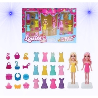 Kit  Bonecas Louise Com 27  Troca Fácil  Roupas Menina