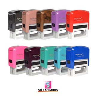 Carimbo Automatico Nykon 302 Personalizado em Oferta na Shopee