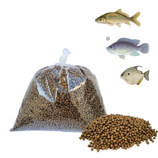 Ração para Tilápias, Carpas, Kinguios e Média Polinutri 500g para peixes de lago Crescimento e engorda em Oferta na Shopee