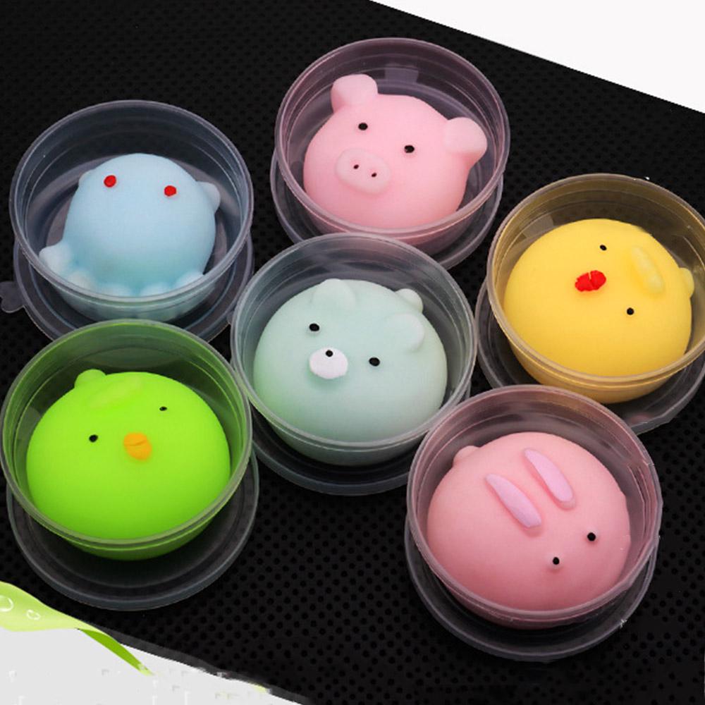  Squishy  Cute Mini  Animal Soft Silicone Toys Fidget Hand 