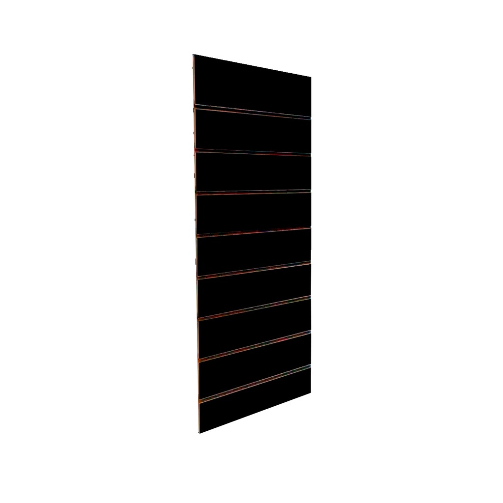 Painel Canaletado  em Mdf Prateleira 0,91 x 0,45m - Preto