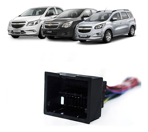 Chicote Adaptador Para Rádio Chevrolet Cobalt Spin Onix em Oferta na Shopee