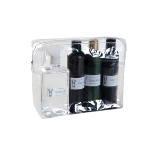 Estojo Necessaire Pvc Transparente Tam P e M Com Zíper