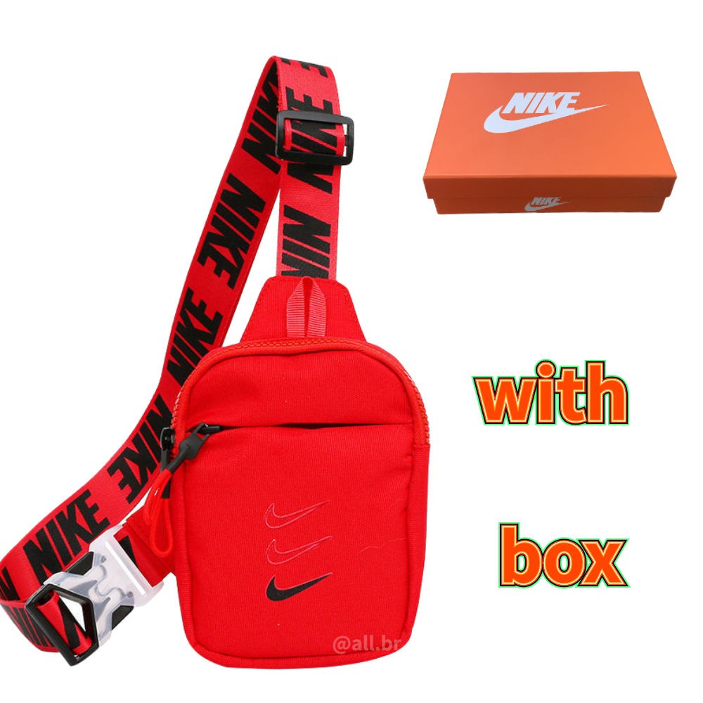 【GiftWith Box】8 Color Bag Nike Bolsa masculina Pochete nike bolsa
