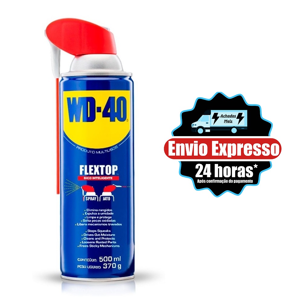 Spray Wd40 Multiusos Desengripa Lubrifica 500ml Flextop