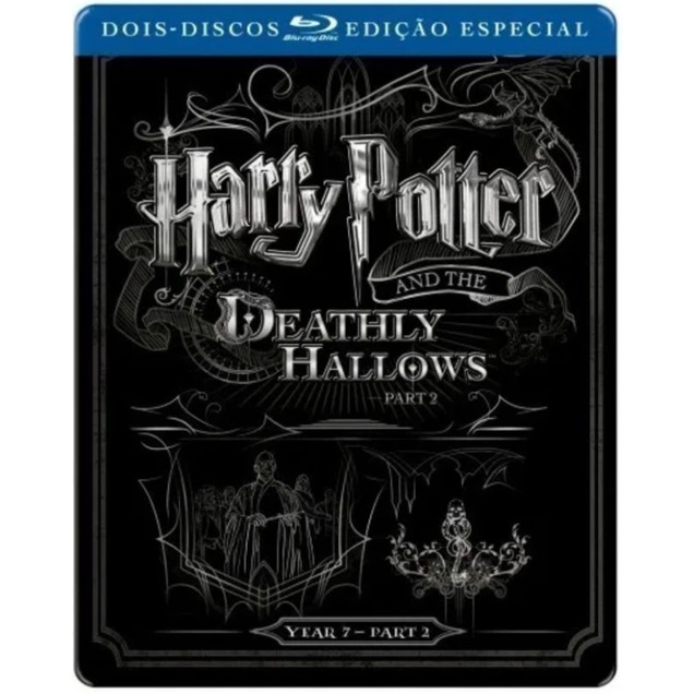 Blu-ray Steelbook - Harry Potter E As Relíquias Da Morte Parte 2 (lacrado)