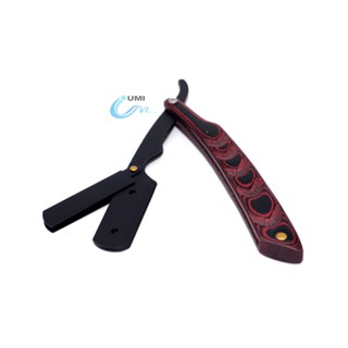 Navalhete Umi de Madeira e Lamina Preta para Barbear Barbearia Profissional Modelo A011 em Oferta na Shopee