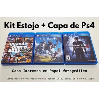 Box Bluray com Capa para Jogos Ps4 Encarte de Playstation 4