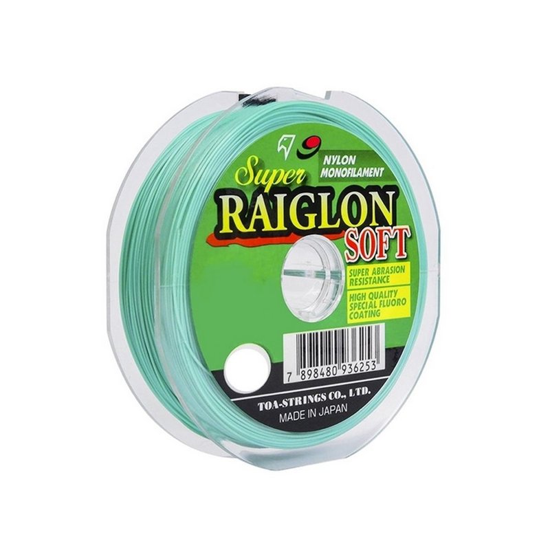 Linha Monofilamento Super Raiglon Soft 100m - Baixa Memória e Macia, Arremesso de Isca Artificial