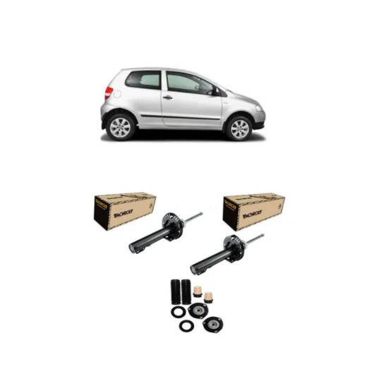 Par Amortecedores Dianteiros Monroe Kits Batentes Polo Fox em Oferta na Shopee