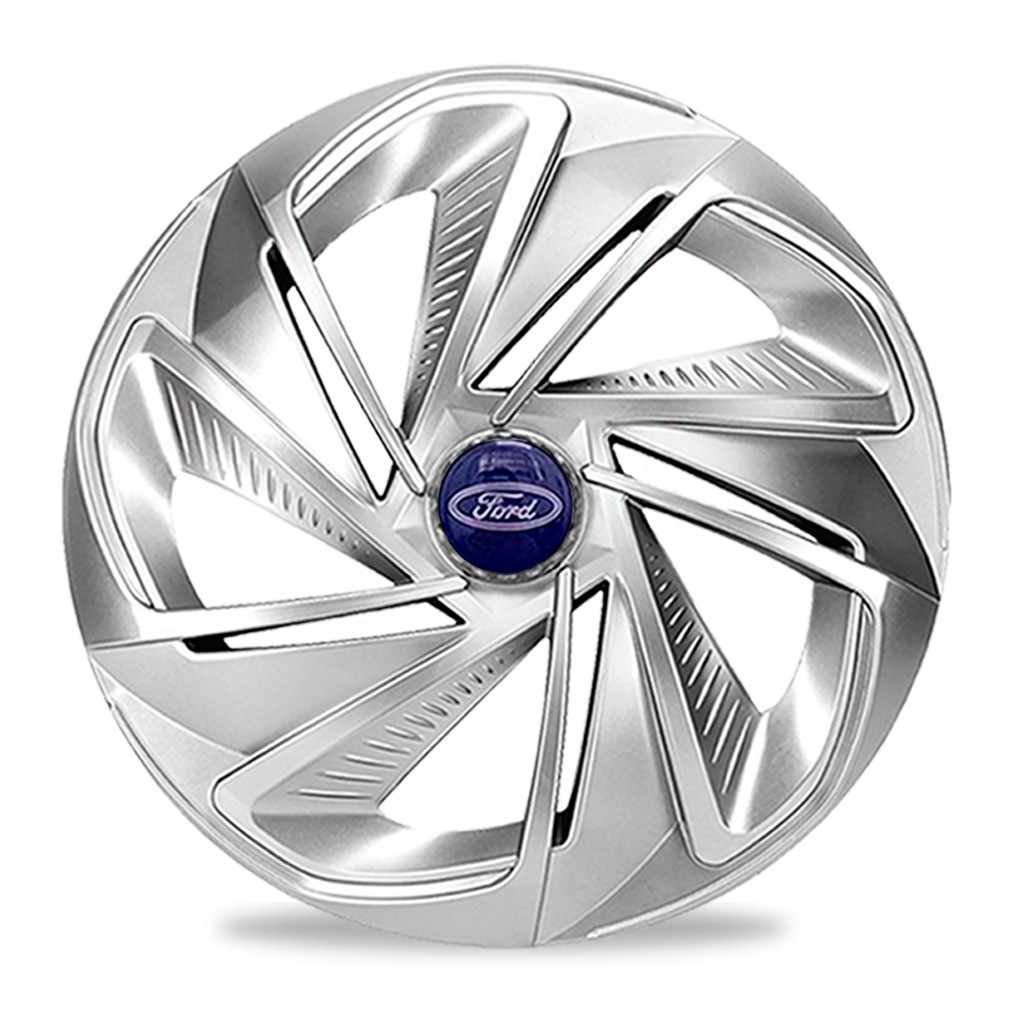 Jogo 4 Calotas Esportiva Aro 13 Nitro Prata Ford Ka Fiesta