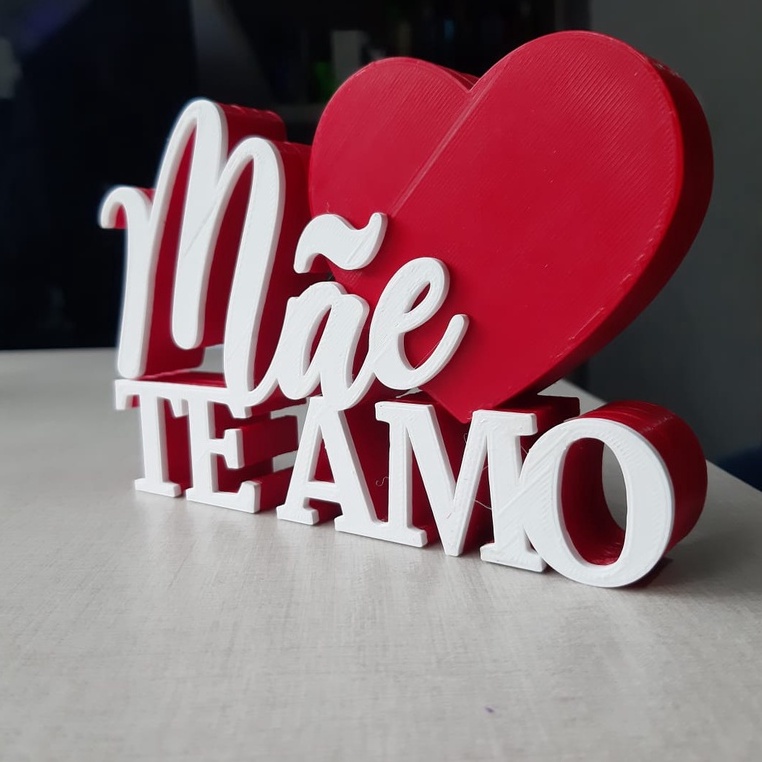 Dia das mães - Presente dia das mães - lembrança dia das mães - Mãe te amo - Letreiro de dia das Mães - Mãe - Letreiros - Impressão 3D