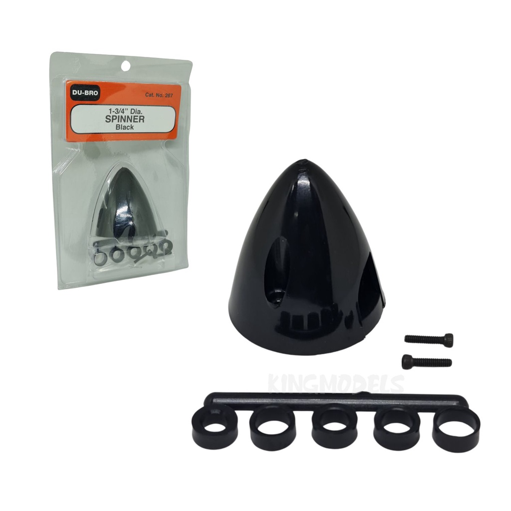 Spinner Dubro 1 3/4 - 44mm / Bi-pá / Preto - Dub267
