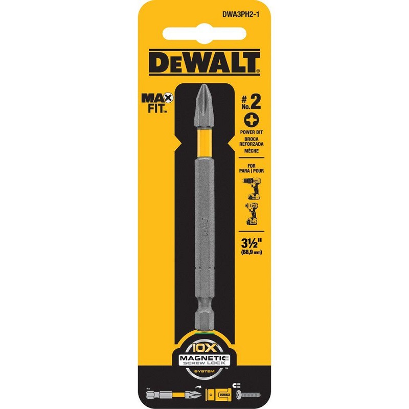 Bits Longo PH2 Maxfit 8cm Dewalt Dwa3ph2-1 em Oferta na Shopee