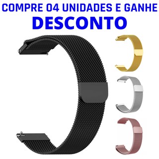 Pulseira Xiaomi Aço Milanese 20mm Amazfit Bip p70 p80 p90 Ls02 Pró max 20 mm Top em Oferta na Shopee