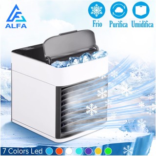 Mini Ar Condicionado Portátil Arctic Air Cooler Umidificador Climatizador Luz Led