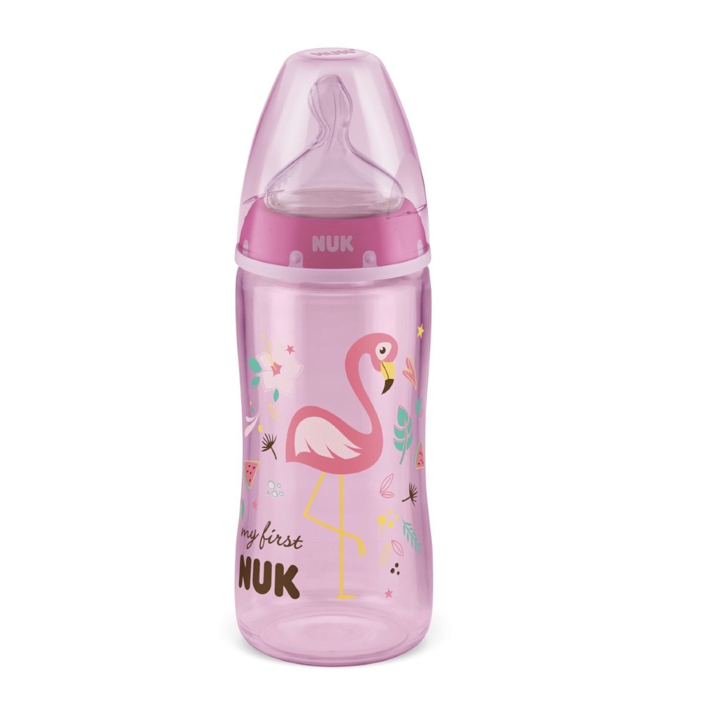 Mamadeira My 1st First Choice 300ml 6m+ Rosa - NUK em Oferta na Shopee