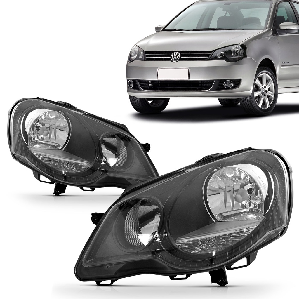 Par Farol Polo 2007 2008 2009 2010 2011 2012 Elétrico Máscara Negra em Oferta na Shopee