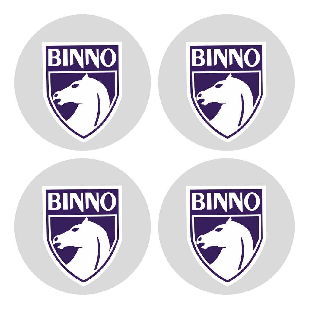 Kit Emblema Resinado Binno Calota Roda 48mm Promoção!