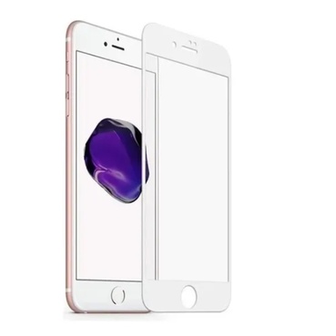 iPhone 7/8 Plus Película Vidro Temperado 3D - Branco
