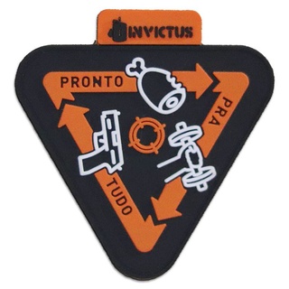 Patch Emborrachado Invictus Comer Treinar Atirar Repetir CAC | Shopee ...