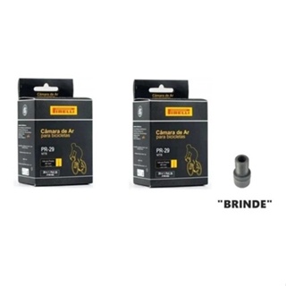 2 Câmara De Ar Pirelli Mtb 29x1.75/2.35 Presta 48mm + Brinde em Oferta na Shopee