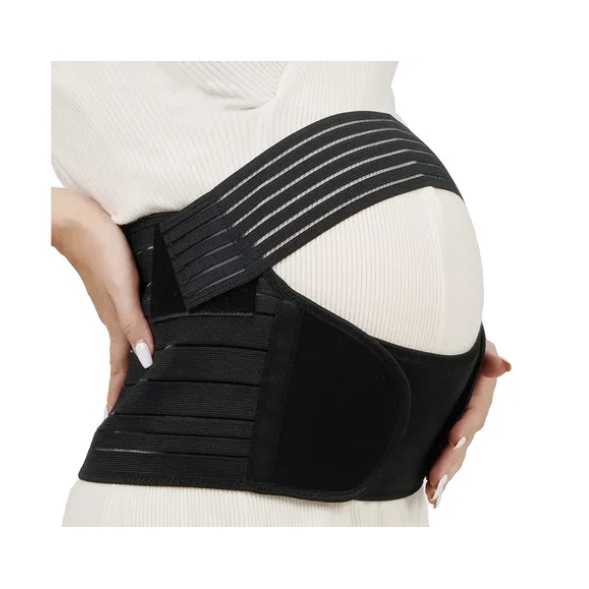 Cinta Apoio Barriga Ajustável Grávida Gestante Mulher Gravida Gestante Abdominal PRETA