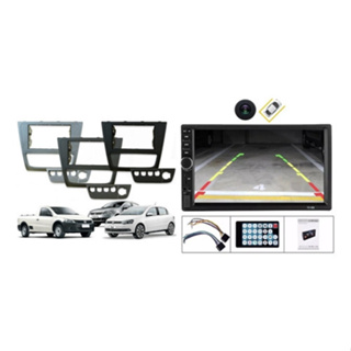 Central Multimídia + Moldura + Camera Saveiro G6 2013 A 2016 em Oferta na Shopee