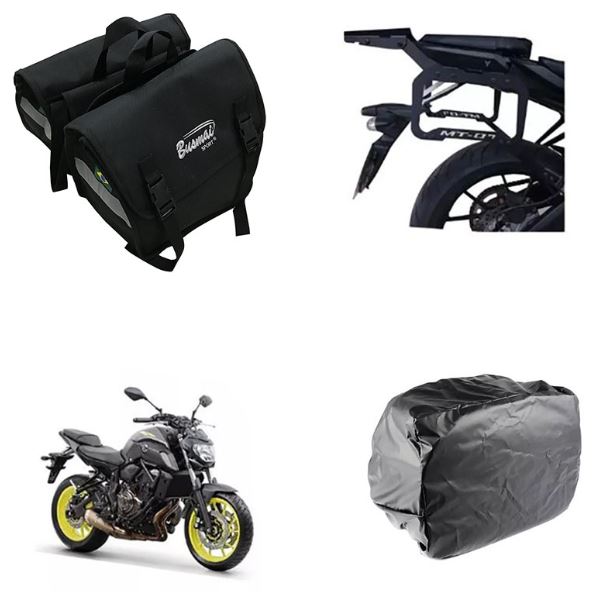 Alforge Universal C/ Capa + Bagageiro E Afastador Mt 07 ate 18
