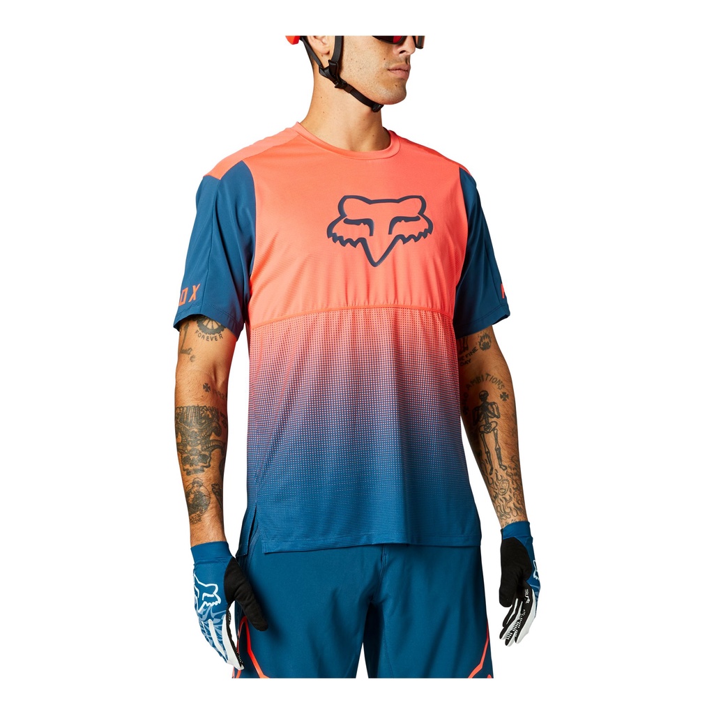 2025 Camisa De Ciclismo FOX MOTO Camisas Ao Ar Livre MTB Secagem Rápida Profissional Motocicleta Corrida Manga Curta Top