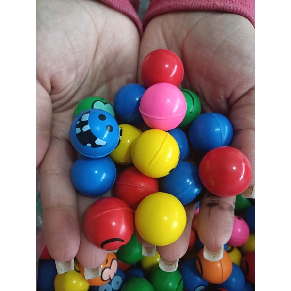Bolinha Pula Pula 27mm BIRUTA MULTICOLORIDAS (kit 10 ,kit 15 ,kit 30, kit 50  bolinhas)