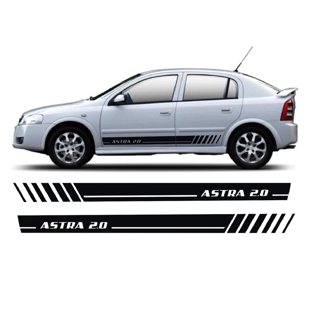 Adesivo Lateral Para Chevrolet Astra 2.0 Faixa As20 Colante Fita Adesiva Tuning Acessórios