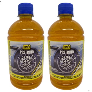 kit 2 Pretinho Baba de camelo Limpa Pneu Automotivo 500ml em Oferta na Shopee