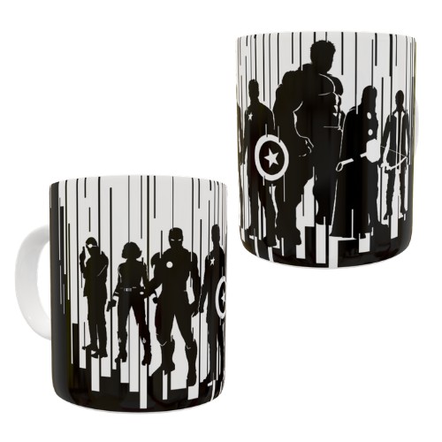 Caneca Personalizada- Vingadores Capitão América Hulk Thor Homem de Ferro Marvel