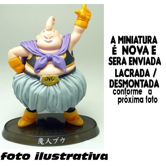 Majin Boo FAT / Boo Bom / Boo Gordo /  Buu Buu / Bubu / Original Dragon Ball z Soul Of Hyper Figuration  Mini Boneco 7 cm / 70 mm Miniatura Action Figure ULTRA RARE Coleção Oficial Bandai Dragonball COLOR version 24572 Bandai authentic product