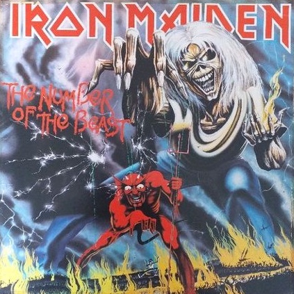 Iron Maiden - The Number of the Beast - lp - vinil importado antigo