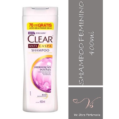 Shampoo Anticaspa Clear Feminino Hidratação Intensa 400ml