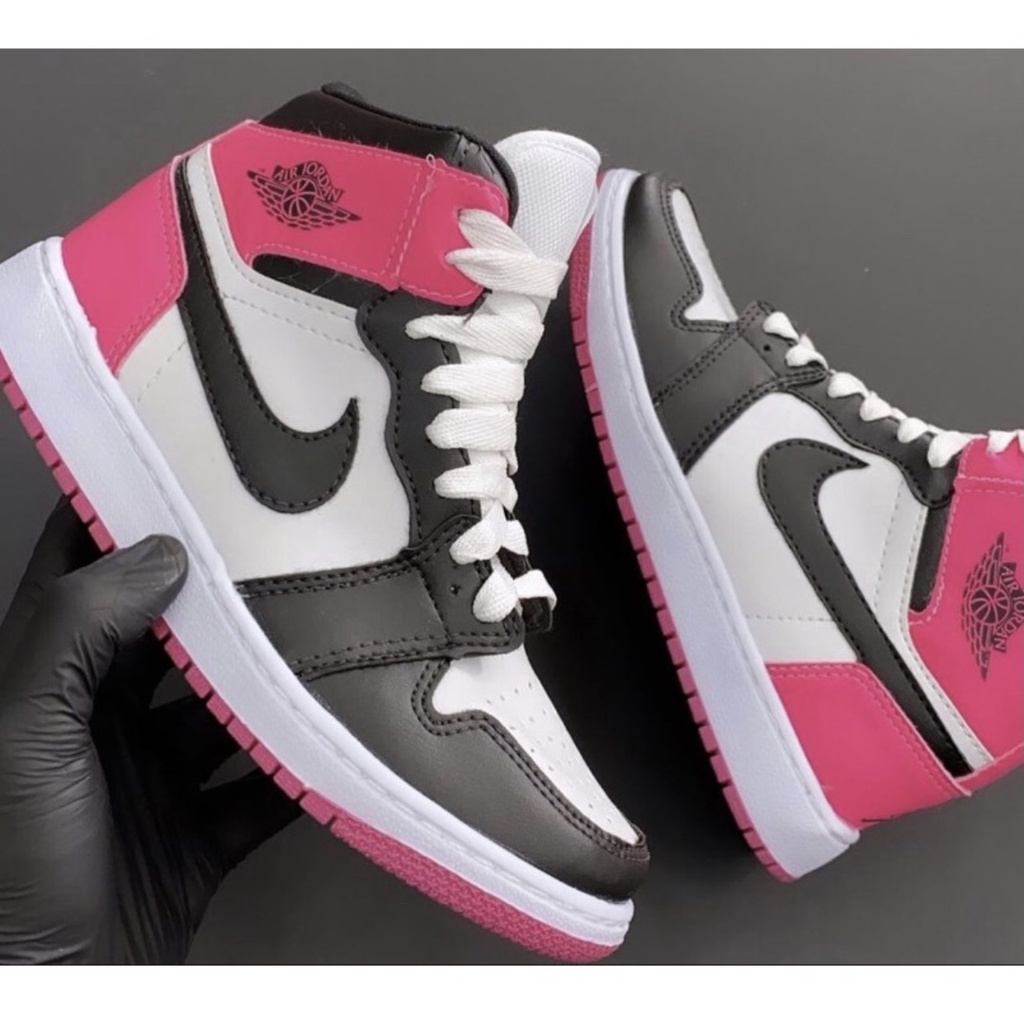Bota Nike Air Jordan 1 ROSA MEGA BARATO | Shopee Brasil